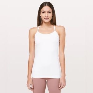 LULULEMON power y tank size 4 white